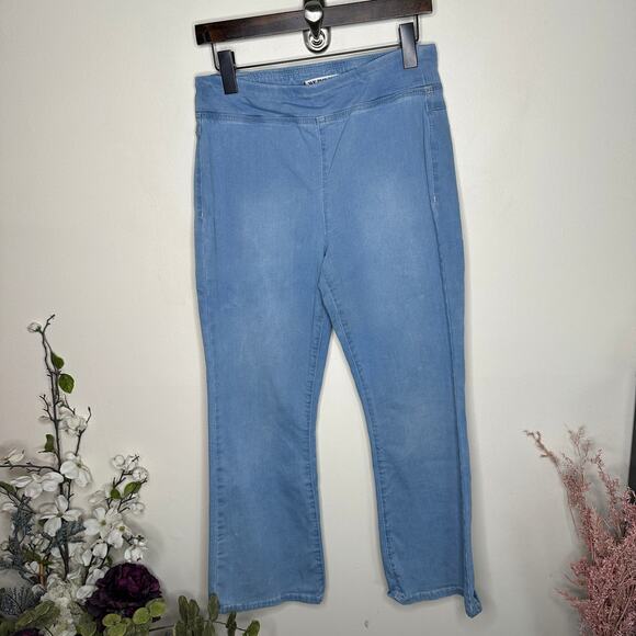 FREE PEOPLE We The Free In My Feelings Cropped Slim Flare Jeans {3Y35} - Picture 2 of 5